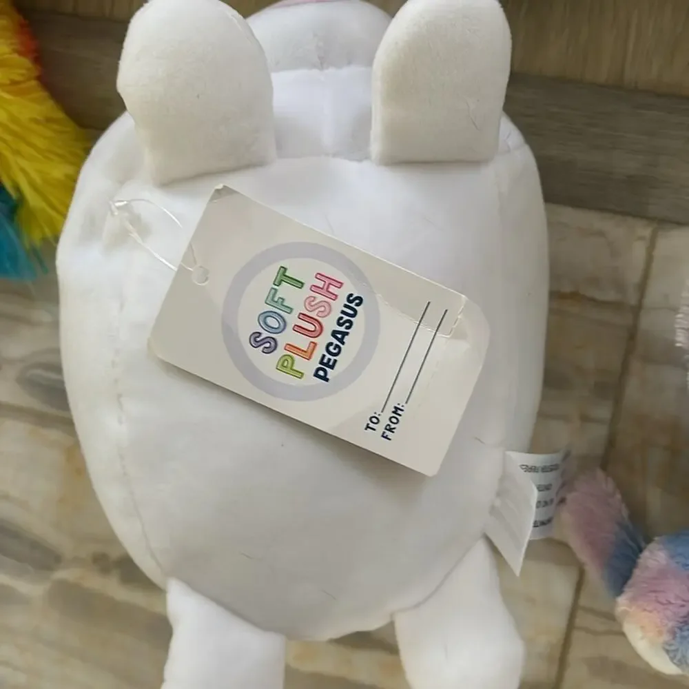 Unicorn plush bundle of mixed sizes brands colors all in euc or nwt set of 7